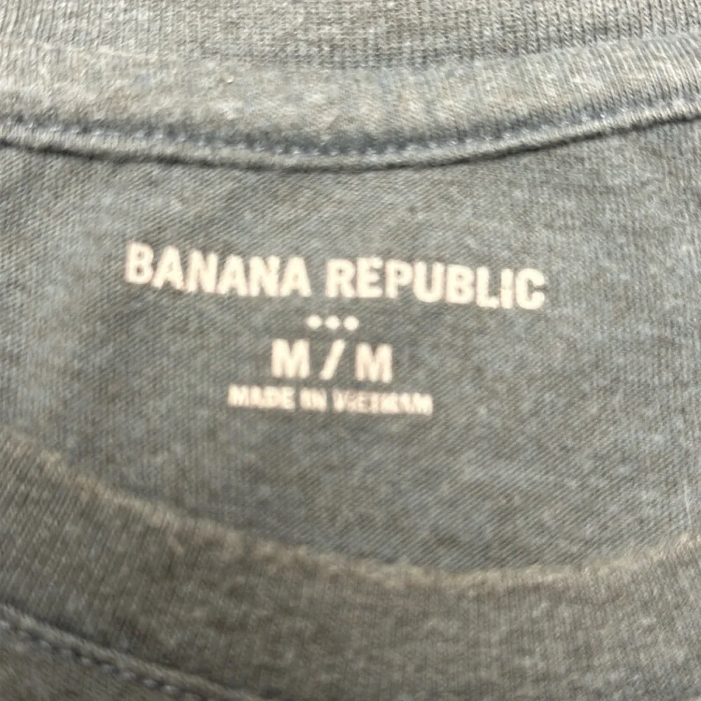 Banana Republic Steel Blue, Cotton Blend Motorcycle TSHIRT Size MED